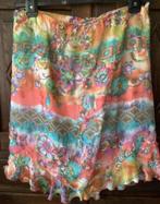 Kleurige, gevoerde rok met elastieke taille; maat 48, Kleding | Dames, Grote Maten, Ophalen of Verzenden, Zo goed als nieuw, Rok