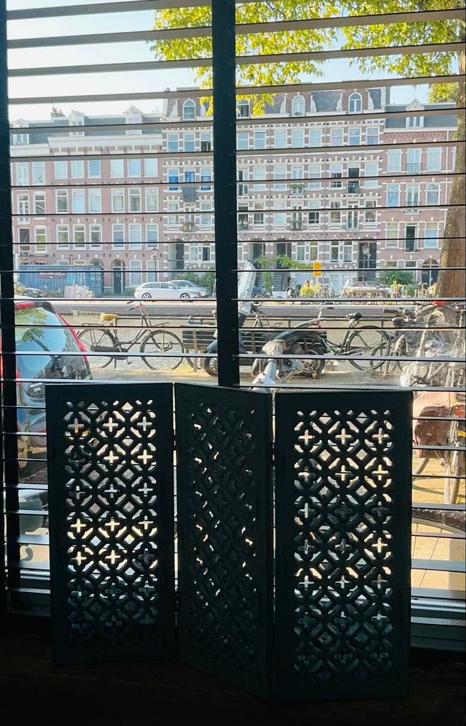 Vintage Window panelen Set van 2, Huis en Inrichting, Woonaccessoires | Wanddecoraties, Gebruikt, Ophalen of Verzenden