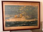 Scheepsaffiche,ca.1955,Svenska America Linien. 46 x 72 cm., Ophalen of Verzenden