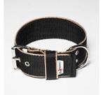 El Perro halsband nylon breed zwart/goud, Nieuw, Ophalen of Verzenden, Info@dedierenoutlet.nl, Hondenriem