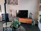 Mooi TV-meubel, hout, staal. Degelijke kwaliteit., Ophalen, 200 cm of meer, Minder dan 100 cm, Eikenhout