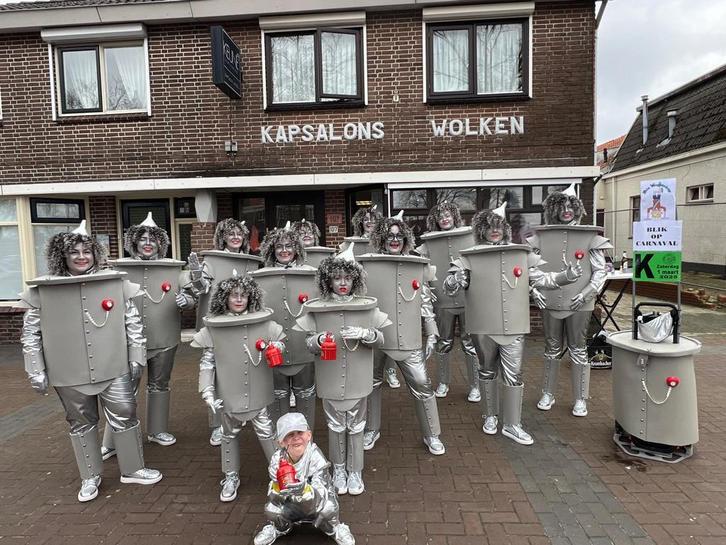 Loopgroep Tinman, blikken, Kleding | Dames, Carnavalskleding en Feestkleding, Zo goed als nieuw, Kleding, Carnaval, Maat 46/48 (XL) of groter