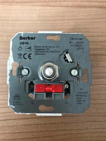 Berker 2819 - Dimmer - 4 stuks - werken perfect! beschikbaar voor biedingen