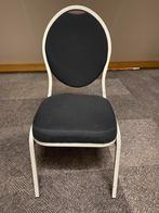 Stackchair stapelstoelen, Gebruikt, Zwart, Ophalen of Verzenden, Zwarte stof