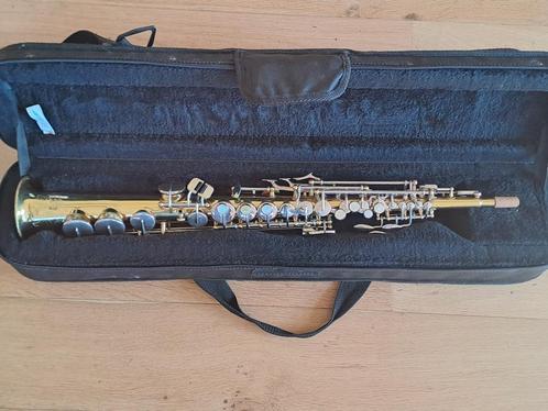 Trafford (Weltklang) sopraansax gereviseerd., Muziek en Instrumenten, Blaasinstrumenten | Saxofoons, Gebruikt, Sopraan, Met koffer