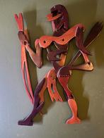 Surinaams houtsnijwerk, gekocht in Paramaribo., Huis en Inrichting, Overige materialen, Overige kleuren, Ophalen of Verzenden