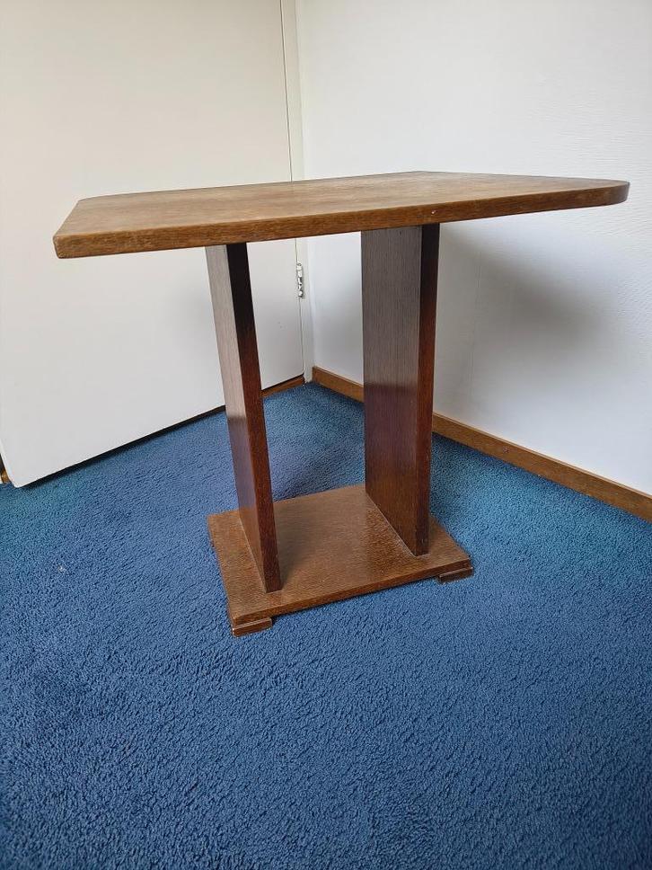 Eigenwijs bijzettafeltje, Huis en Inrichting, Tafels | Bijzettafels, Overige vormen, 45 tot 60 cm, Minder dan 55 cm, Hout, Ophalen