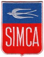Simca stoffen opstrijk patch embleem, Ophalen of Verzenden, Nieuw, Auto's