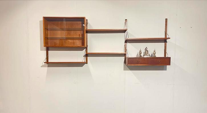 Poul Cadovius by Royal System vintage modulair wandsysteem, Antiek en Kunst, Curiosa en Brocante, Ophalen of Verzenden