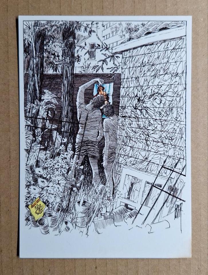 Peter van Straaten - Boomerang kaart voor 'Lust', Verzamelen, Ansichtkaarten | Themakaarten, Ongelopen, 1980 tot heden, Cultuur en Media