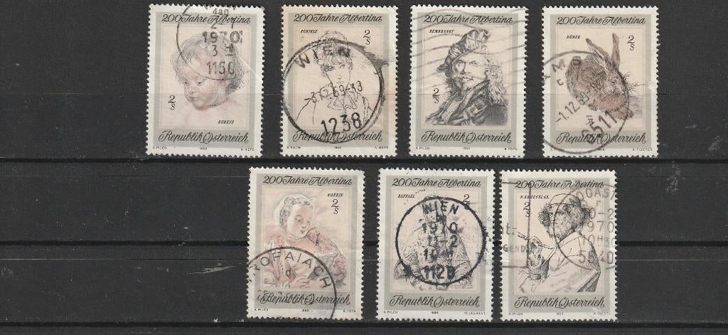 Oostenrijk 1969 Schilderijen, Ophalen of Verzenden, Gestempeld