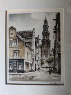 Oude Stadsgezicht Westerkerk in Amsterdam, Ophalen of Verzenden