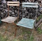 Brocante bistro stoeltjes Frankrijk iets verschillend Miekje, Antiek en Kunst, Ophalen of Verzenden