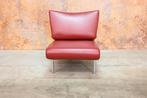 ZGAN! 3 rode leren Bonaldo Berlin design fauteuils/chaises, Huis en Inrichting, Eenpersoons, Design, 150 tot 200 cm, Ophalen of Verzenden
