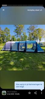 Kampa Hayling 6 Air Tunneltent - 6 Persoons + Uitbreiding, Caravans en Kamperen, Ophalen, Zo goed als nieuw, Tot en met 6