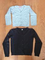 2x basic vestje o.a Hema 110 - 116 - 122 grijs zwart vest, Meisje, Trui of Vest, Ophalen of Verzenden, Zo goed als nieuw