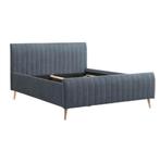 Leen Bakker bed Lieke 160x200, Huis en Inrichting, Slaapkamer | Bedden, Ophalen, Blauw, 200 cm, Stof