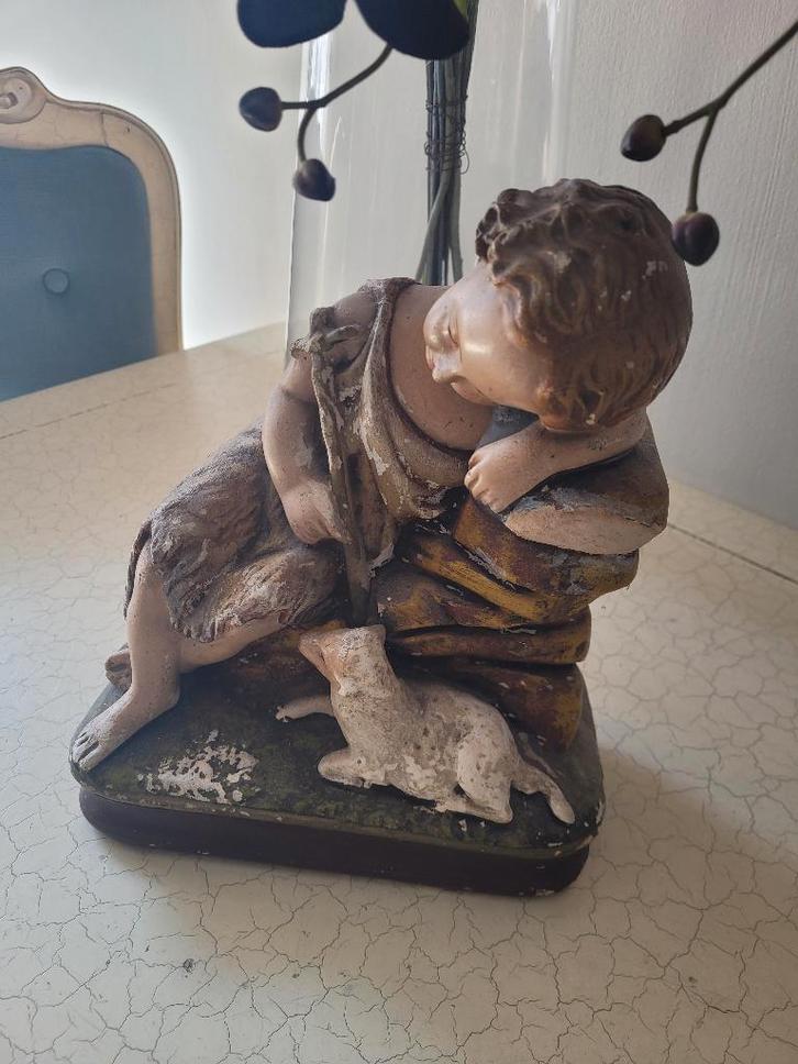 Antiek 25 cm hoog St Janneke beeld, Antiek en Kunst, Antiek | Religie, Ophalen of Verzenden