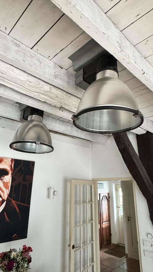 Prachtige Industriële Hanglampen - per stuk te koop (max. 6), Huis en Inrichting, Lampen | Hanglampen, Gebruikt, Minder dan 50 cm
