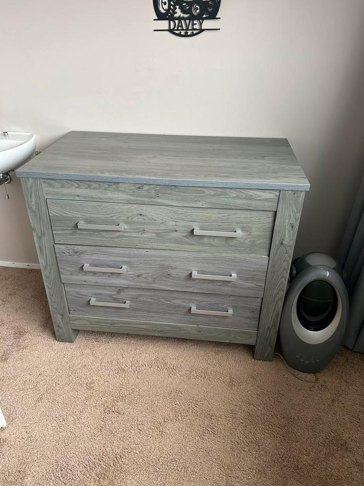 Complete Kinderkamer Set, Kinderen en Baby's, Kinderkamer | Commodes en Kasten, Zo goed als nieuw, Commode, 90 tot 105 cm, 75 tot 100 cm