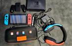 Nintendo Switch Console – Neon Red & Neon Blue Joy-Cons, Ophalen, Met games, Met 2 controllers, Zo goed als nieuw
