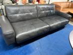 Rolf Benz RB 50 Jubileum Bank - Grijs Leer, Ophalen, 250 tot 300 cm, Gebruikt, 100 tot 125 cm
