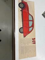 Vintage Citroën 2CV Poster - Geschiedenis Hoogtepunten, Ophalen of Verzenden, Geschiedenis