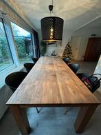 I.z.g.s. grote teak eettafel 2.40 x 200 cm., Huis en Inrichting, Tafels | Eettafels, 200 cm of meer, Ophalen of Verzenden, Zo goed als nieuw