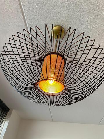 QAZQA hanglamp goudmet zwart 60cm beschikbaar voor biedingen