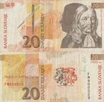 SLOVENIE 1992 20 tolarjev #12 VF, Postzegels en Munten, Bankbiljetten | Europa | Niet-Eurobiljetten, Verzenden, Joegoslavië, Los biljet