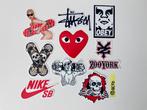 Stickers logo skateboard Lady Gaga Supreme Stüssy CDG NikeSB, Ophalen of Verzenden, Nieuw, Meerdere stickers