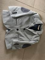 Zgan colbert jasje mt 92 soepele stof grijs/heel licht blue, Ophalen of Verzenden, Zo goed als nieuw, Jongen, Jas