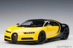 1:18 Bugatti Chiron geel-zwart 2017 Autoart 70994, Auto, Autoart, Nieuw, Ophalen of Verzenden