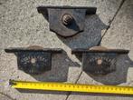 3 x antiek rolslot 65 mm schuifdeur roldeur deurroller, Doe-het-zelf en Verbouw, Ophalen of Verzenden, Gebruikt, Overige typen