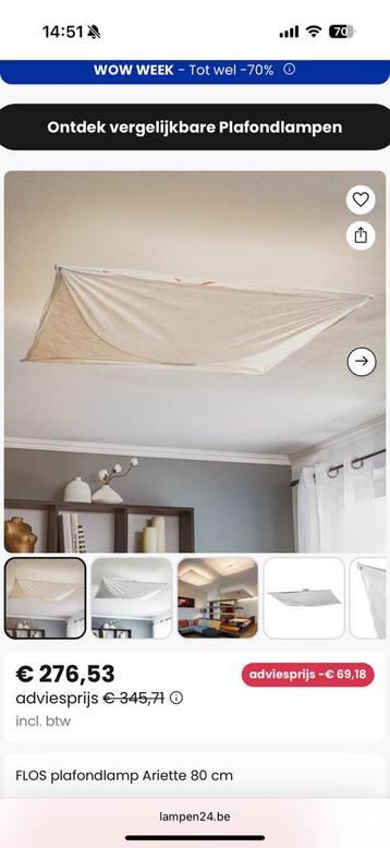 Flos Ariette 1 wand/plafondlamp – compleet beschikbaar voor biedingen