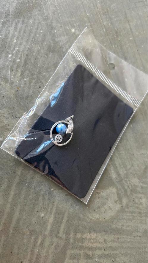 Hanger (voor ketting of armband) met dolfijn en blauwe parel, Sieraden, Tassen en Uiterlijk, Bedels, Nieuw, Overige merken, Overige materialen