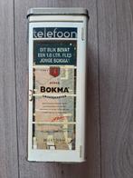 Bokma graanjenever telefooncel blik vintage 25 cm, Ophalen of Verzenden, Zo goed als nieuw, Overige, Overige merken