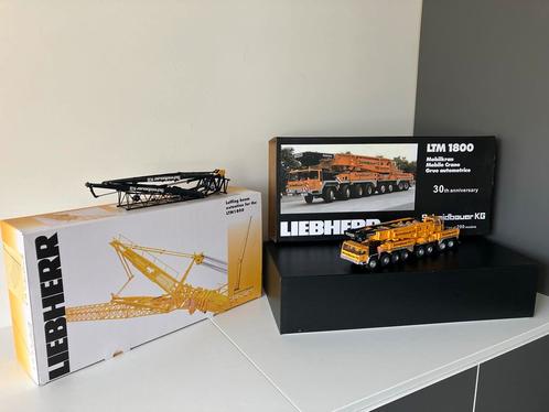 YCC Liebherr LTM 1800 Schmidbauer met jib, Hobby en Vrije tijd, Modelauto's | 1:50, Zo goed als nieuw, Hijskraan, Tractor of Landbouw