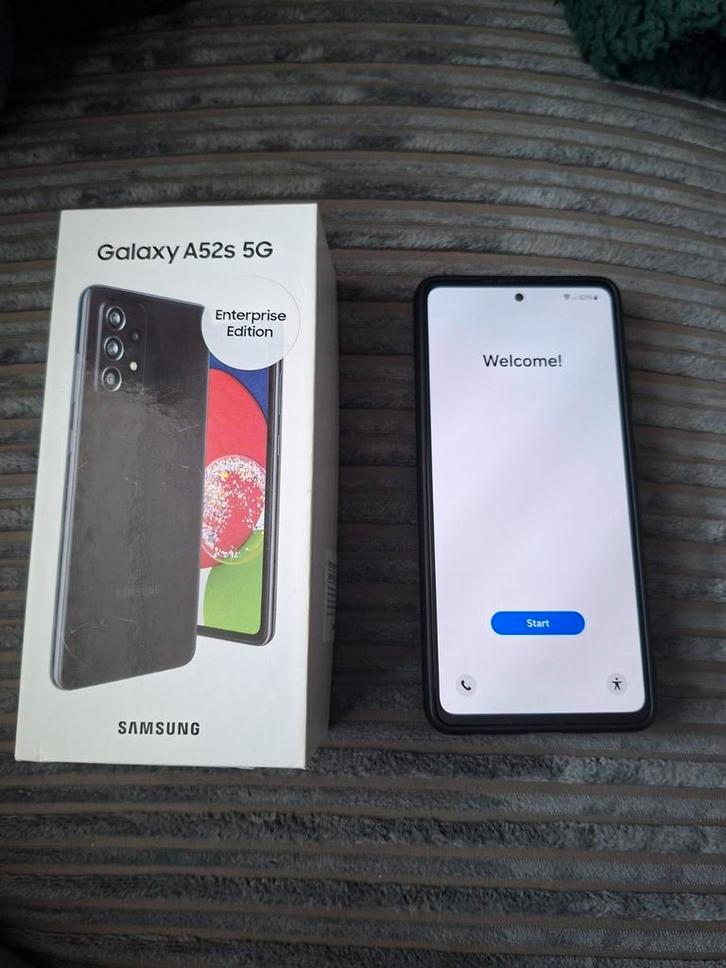 Te Koop: Samsung A52s 5G 128GB zwart, Telecommunicatie, Mobiele telefoons | Samsung, Zo goed als nieuw, Galaxy A, 128 GB, Zwart