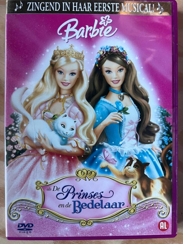 Barbie - Prinses En De Bedelaar DVD/ ACTIE 5=4, Cd's en Dvd's, Dvd's | Kinderen en Jeugd, Zo goed als nieuw, Alle leeftijden, Ophalen of Verzenden