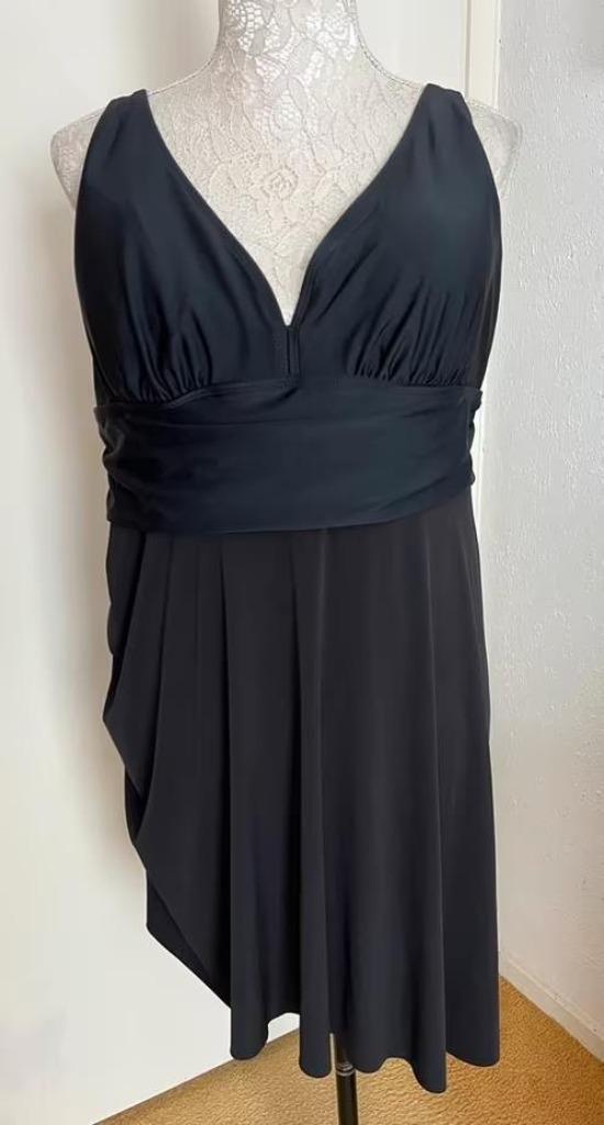 Badpak/badjurkje maat 48, Kleding | Dames, Badmode en Zwemkleding, Nieuw, Badpak, Zwart, Ophalen of Verzenden