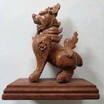 Chinese hond. Hout. Ca 19cm hoog., Antiek en Kunst, Ophalen of Verzenden