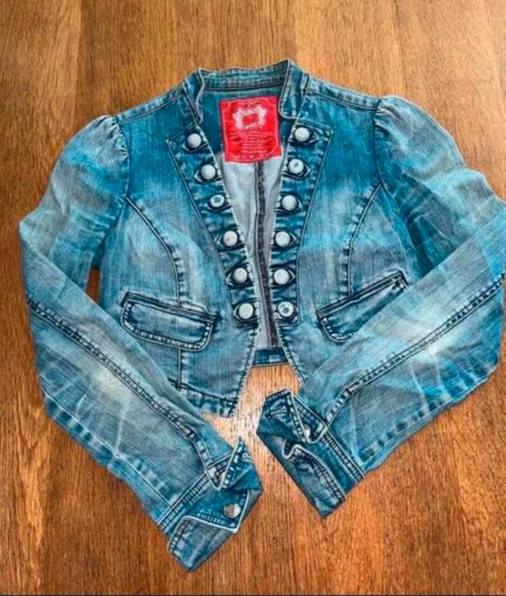 EDC ESPRIT spijkerjasje maat M Esprit, Kleding | Dames, Truien en Vesten, Zo goed als nieuw, Maat 38/40 (M), Blauw, Ophalen of Verzenden