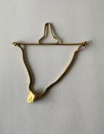 Dasspeld handgemaakt massief zilver / verguld 22krt, Antiek en Kunst, Antiek | Goud en Zilver, Ophalen of Verzenden, Goud