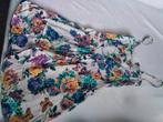 Zomerjurk met bloemen wit blauw geel s zgan Only 38, Ophalen of Verzenden, Zo goed als nieuw, Blauw, Boven de knie