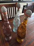 3 leuke flessen. In een vorm van een vis en een slak, Huis en Inrichting, Woonaccessoires | Vazen, Ophalen, Overige kleuren, Minder dan 50 cm