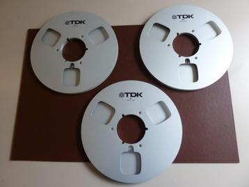 Originele TDK 26cm aluminium spoelen , 3 stuks in z.g.st. beschikbaar voor biedingen