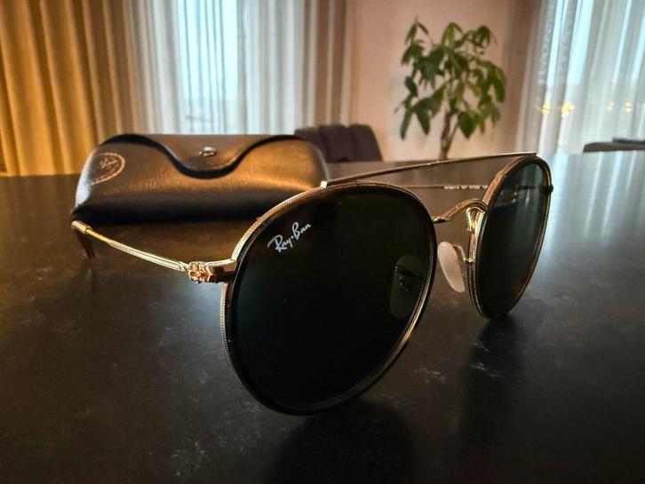 Ray-Ban RB3647N Zonnebril - Goud/Blauw - Zeer Goede Staat, Sieraden, Tassen en Uiterlijk, Zonnebrillen en Brillen | Heren, Zo goed als nieuw