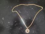 Ketting + hanger, Sieraden, Tassen en Uiterlijk, Kettingen, Ophalen, Met hanger, Zo goed als nieuw, Goud