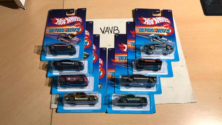 Ultra hots set van 8 stuks Hot Wheels Hotwheels VAVB nieuw, Hobby en Vrije tijd, Modelauto's | Overige schalen, Nieuw, Auto, Ophalen of Verzenden